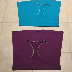 2 lululemon cool racer back tanks.size 12